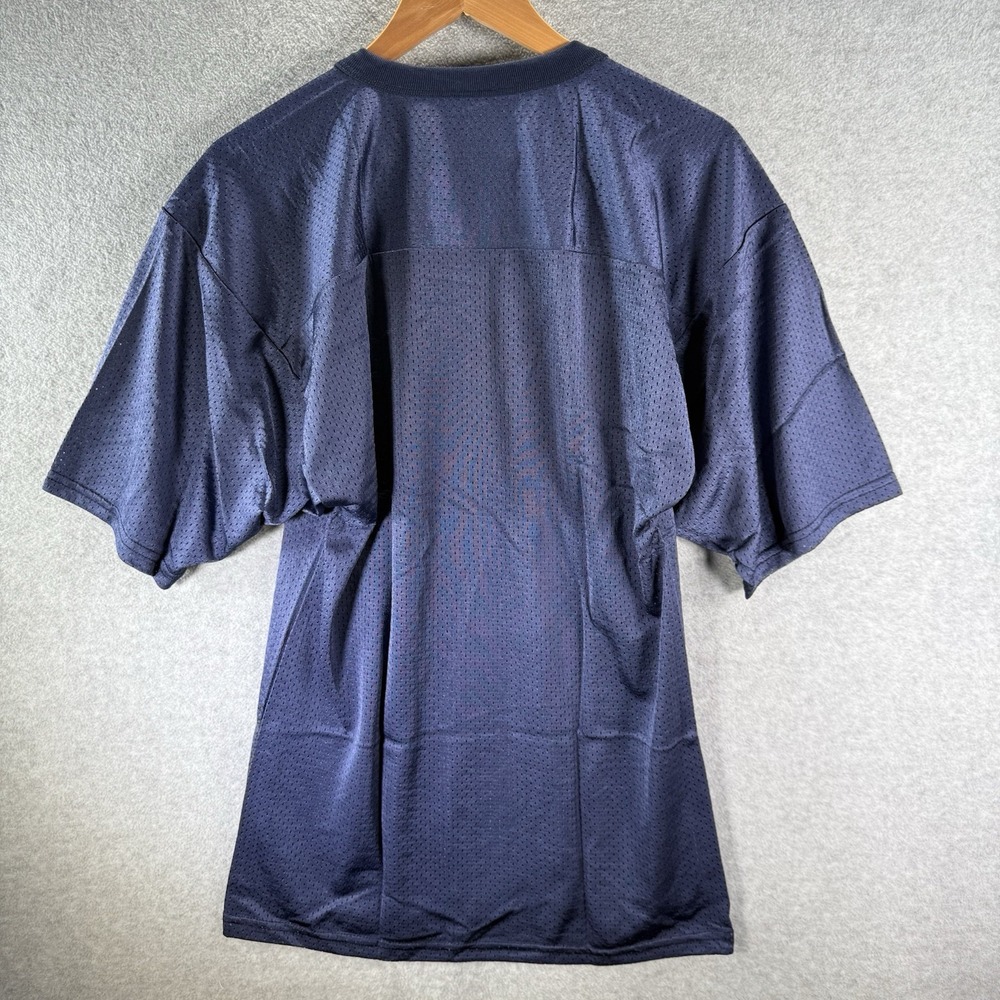 Vintage Majestic Men Blue Athletic Mesh Practice Football Jersey Size Small USA - Picture 8 of 8